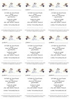 Zettel zum verteilen